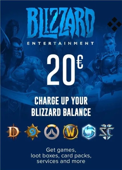 Подарочная карта Blizzard Battle net 20 EUR  | GameKeySoft