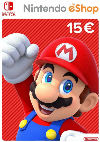 Карта оплаты Nintendo eShop на 15 EUR Евро  | GameKeySoft